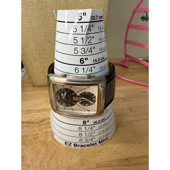 Kenneth Cole Reaction Mens Dual Dial Black & Silver Watch Stainless NOT TESTED - Picture 11 of 14